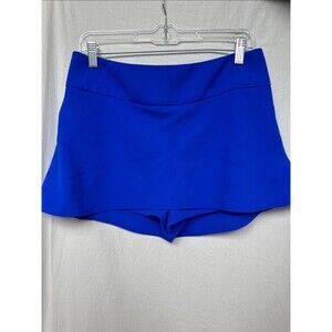 Express  Womens Size 8 Mini Skort Royal Blue Polyester Zip Solid